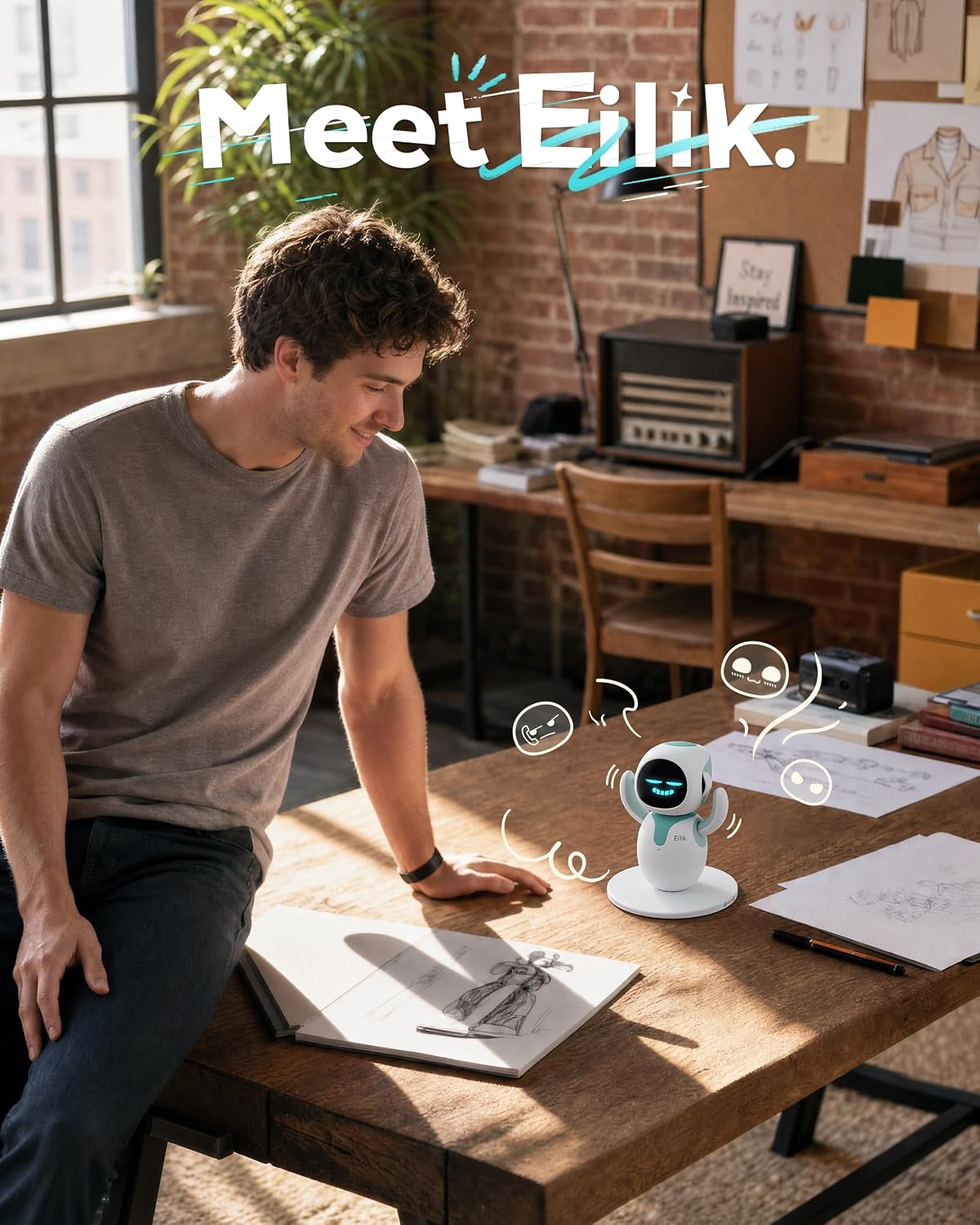 ENERGIZE LAB Eilik –Your Desktop Companion Full of Personality with Expressive Animations & Reaction..