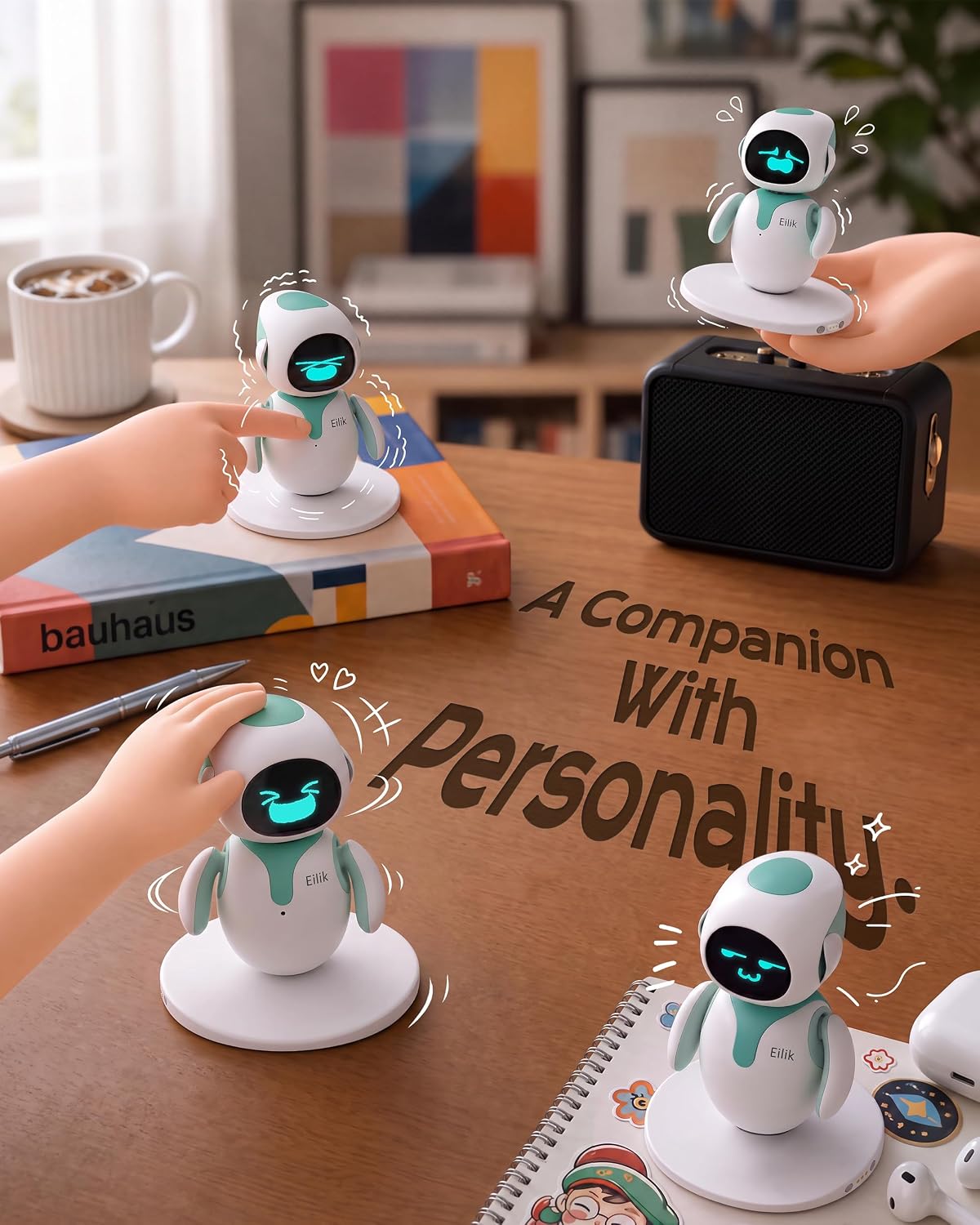 ENERGIZE LAB Eilik –Your Desktop Companion Full of Personality with Expressive Animations & Reaction..