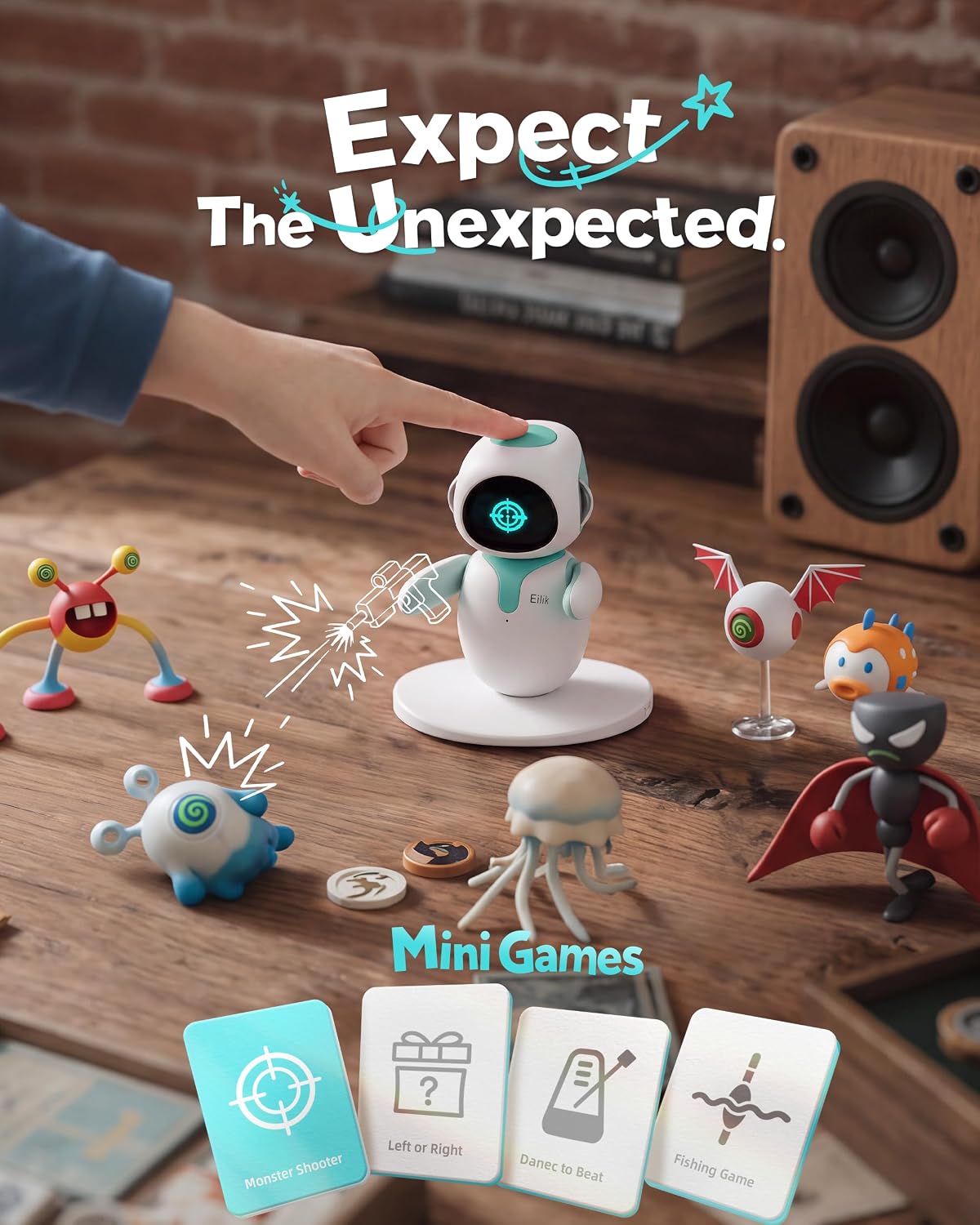 ENERGIZE LAB Eilik –Your Desktop Companion Full of Personality with Expressive Animations & Reaction..