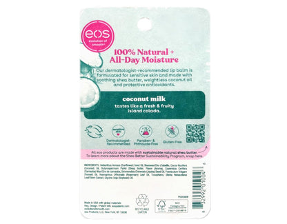 EOS Super Soft Shea Lip Balm, Coconut Milk 0.25 oz (Pack of 2)
