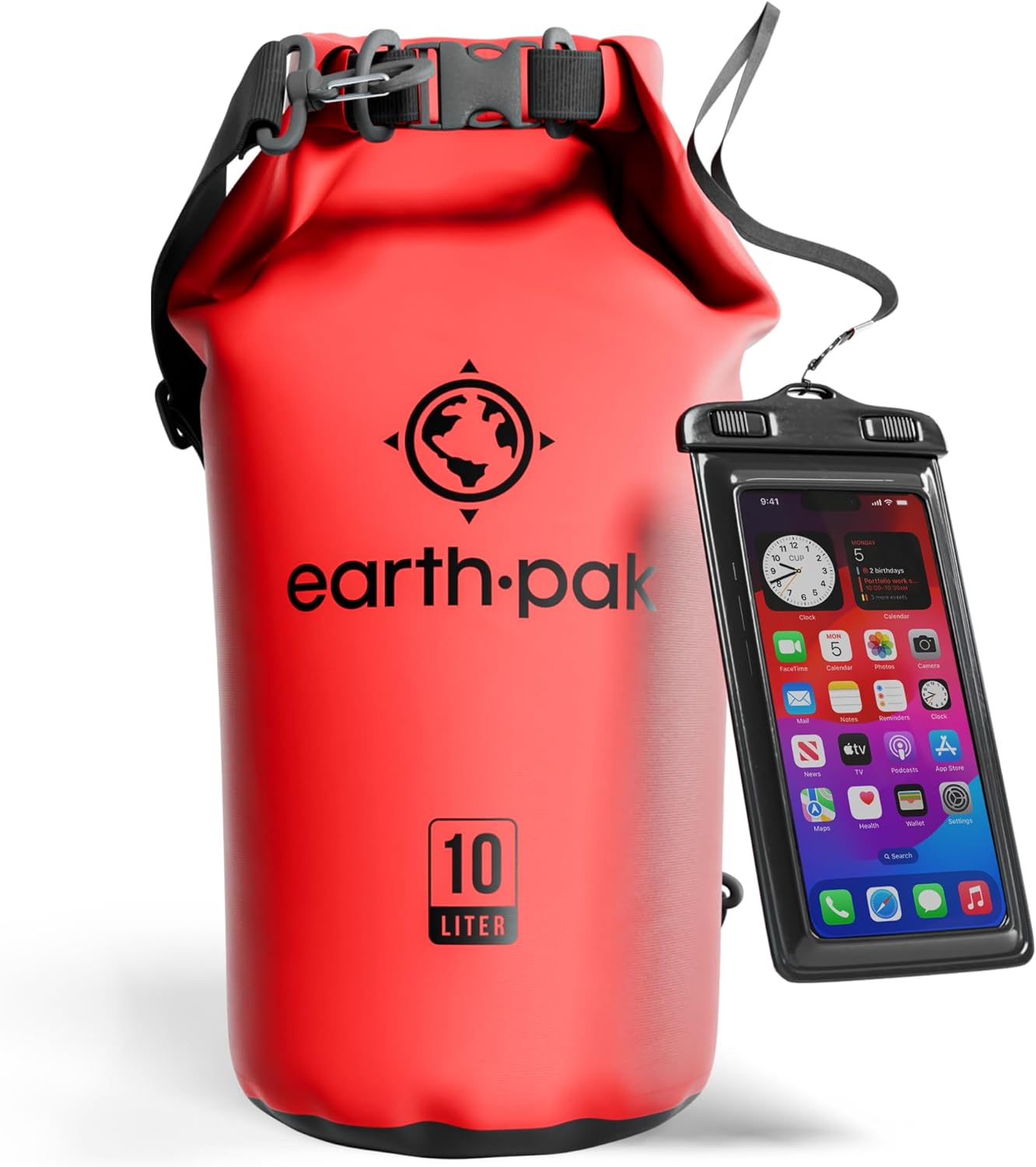 Earth Pak Waterproof Dry Bag - Roll Top Waterproof Backpack Sack Keeps Gear Dry