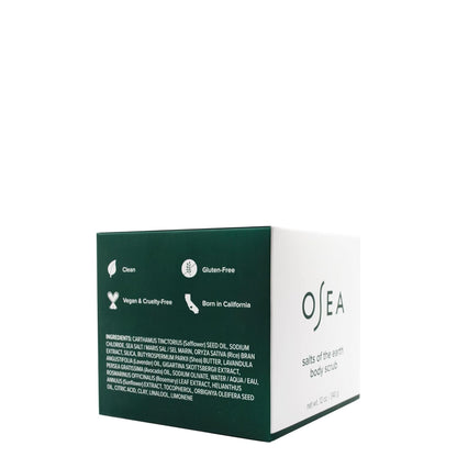OSEA Salts of the Earth Body Scrub 12 oz - Pink Himalayan Salt Scrub - Gentle Body Exfoliation Skincare - Ideal Spa Gift for Pampering..