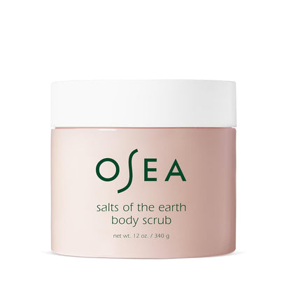 OSEA Salts of the Earth Body Scrub 12 oz - Pink Himalayan Salt Scrub - Gentle Body Exfoliation Skincare - Ideal Spa Gift for Pampering..
