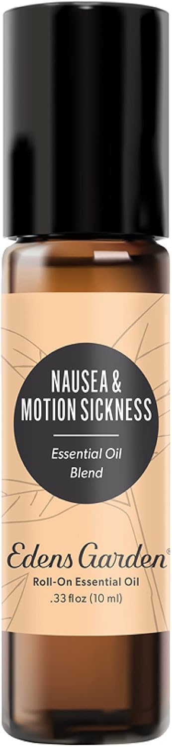 Edens Garden Nausea &amp; Motion Sickness Essential Oil Roll-On Blend- 100% Pure Premium Grade, Natural, Therapeutic..