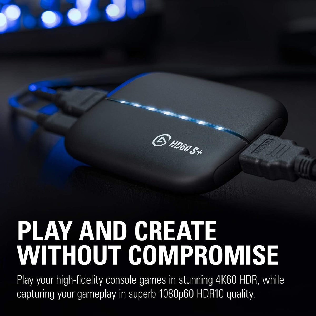 Elgato HD60 S+, External Capture Card, Stream and Record in 1080p60 HDR10 or 4K60 HDR10 with ultra-low latency on PS5..