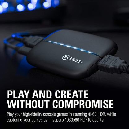 Elgato HD60 S+, External Capture Card, Stream and Record in 1080p60 HDR10 or 4K60 HDR10 with ultra-low latency on PS5..