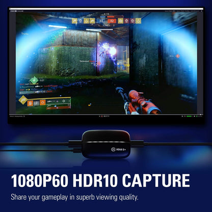 Elgato HD60 S+, External Capture Card, Stream and Record in 1080p60 HDR10 or 4K60 HDR10 with ultra-low latency on PS5..