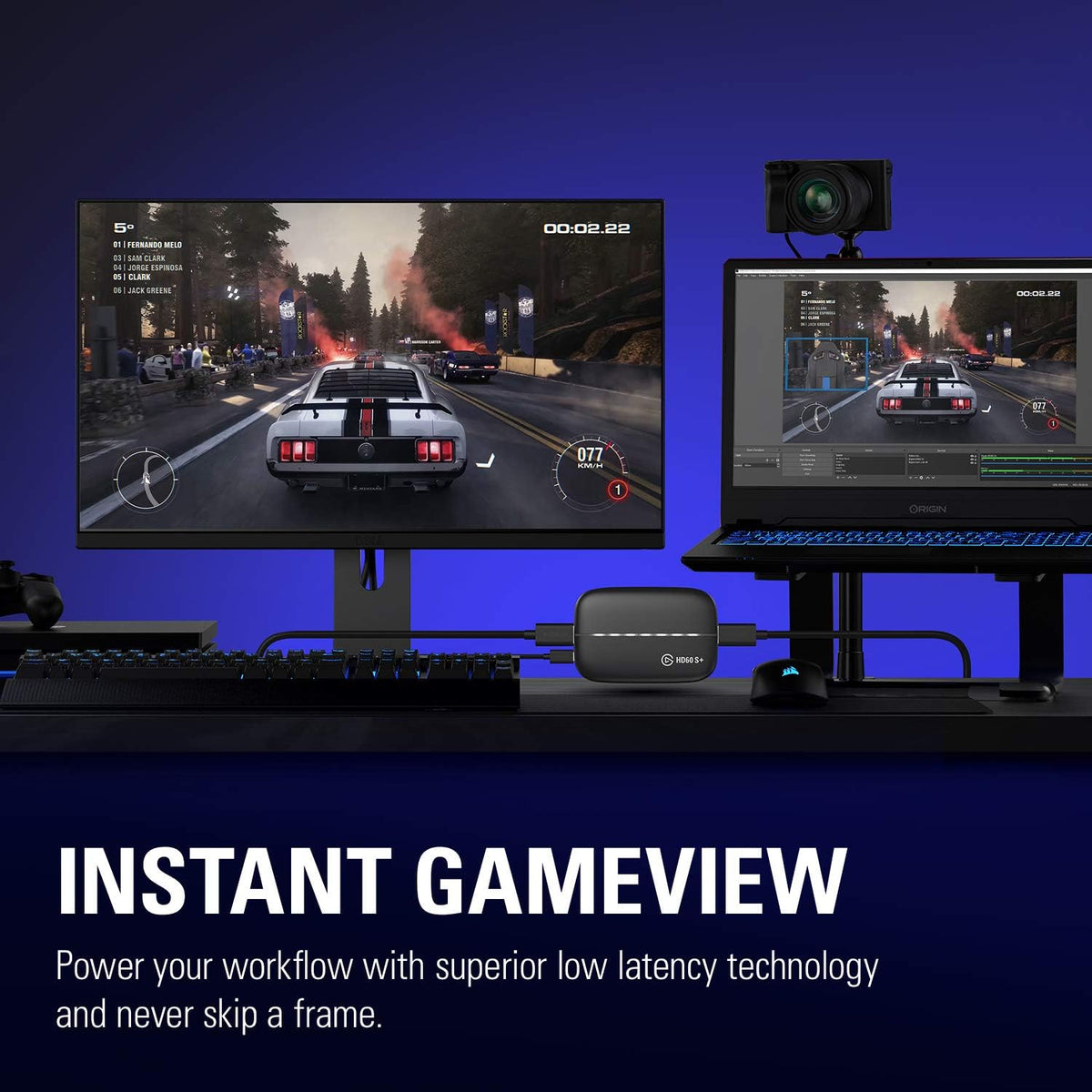 Elgato HD60 S+, External Capture Card, Stream and Record in 1080p60 HDR10 or 4K60 HDR10 with ultra-low latency on PS5..