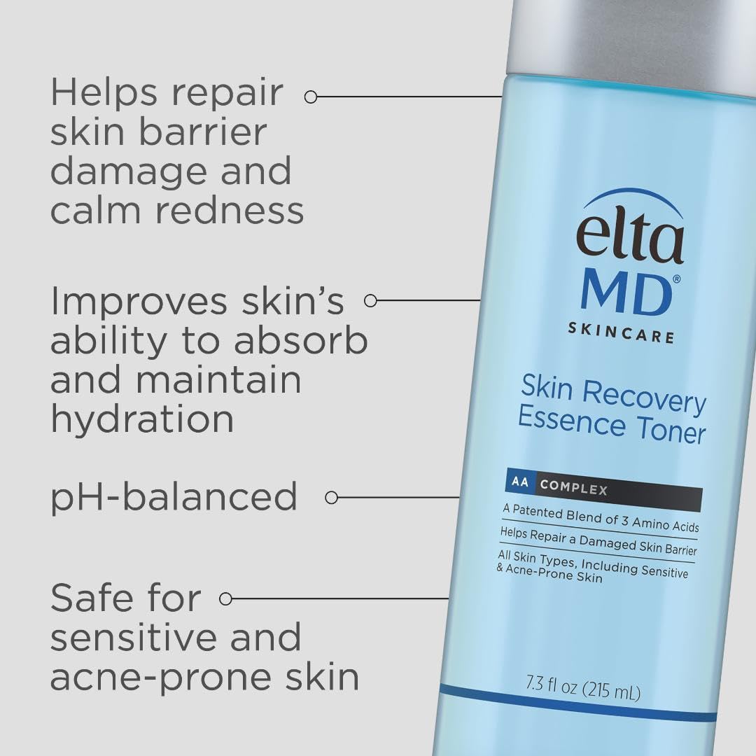 EltaMD Skin Recovery Essence Face Toner, Hydrating Facial Toner for Sensitive Skin, 7.3 oz Bottle