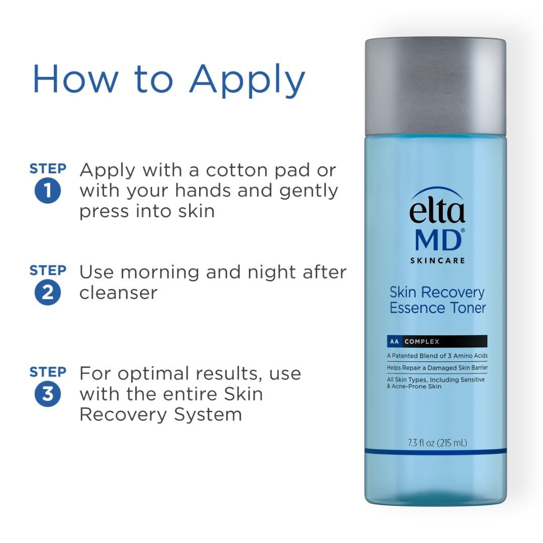 EltaMD Skin Recovery Essence Face Toner, Hydrating Facial Toner for Sensitive Skin, 7.3 oz Bottle