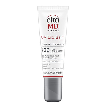 EltaMD UV Lip Balm SPF Sunscreen, Sunscreen Lip Balm with SPF 30+, Protects Dry Cracked Lips, Transparent Zinc Oxide