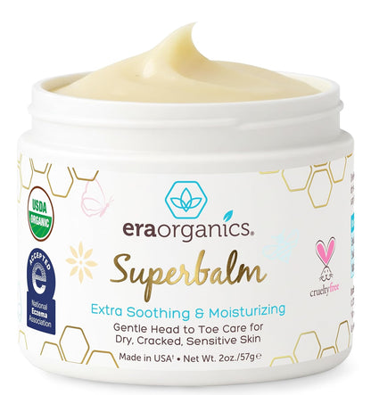 Era Organics Healing Ointment for Babies - USDA Certified Organic Natural Moisturizer Gentle on Sensitive Skin Prone To Baby Eczema..