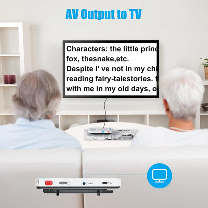 Eyoyo 5" Portable Digital Video Magnifier, 4X-32X Zoom w/Foldable Handle..