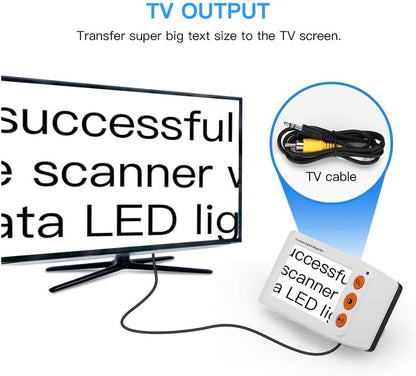 Eyoyo 3.5" Portable Digital Video Magnifier, 2X-25X Zoom Reading Aid White