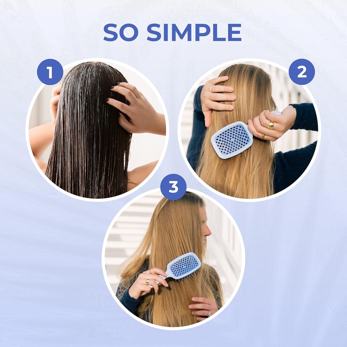 FHI Heat UNbrush Detangling Brush for Pain-Free Brushing on All Wet or Dry Hair Types — Durable DuoFlex Anti-Static Bristles..