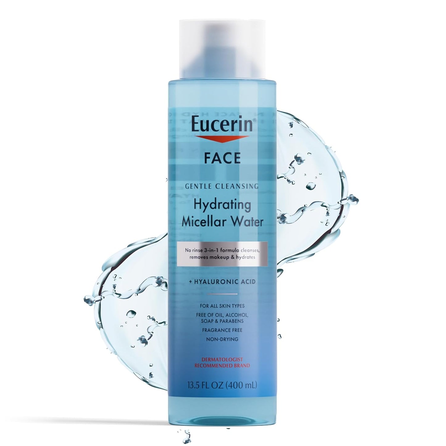 Eucerin Gentle Cleansing Hydrating Gel Cleanser, 13.5 Fl Oz Bottle