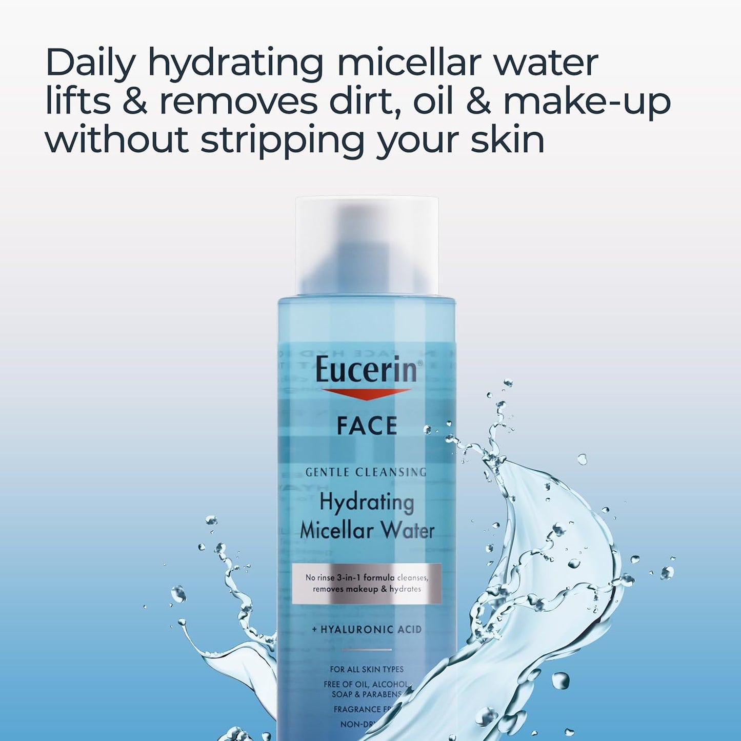 Eucerin Gentle Cleansing Hydrating Gel Cleanser, 13.5 Fl Oz Bottle