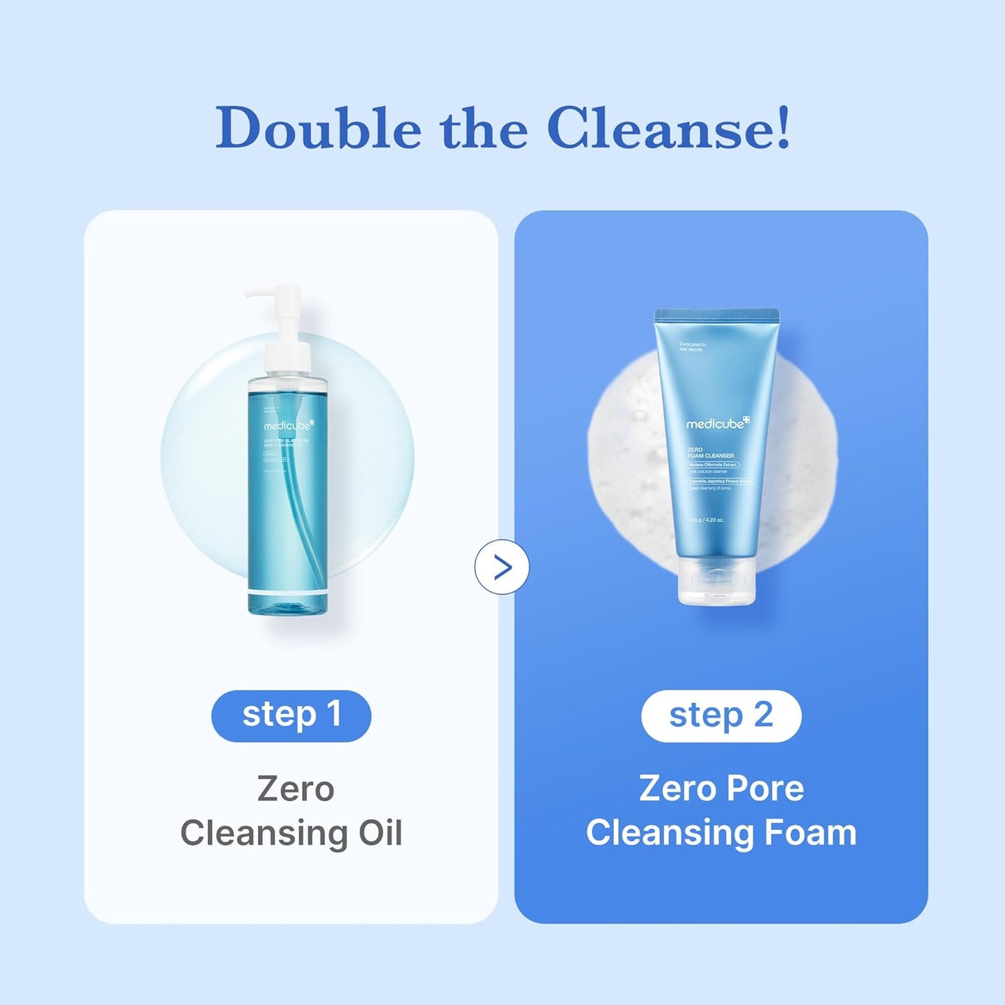 medicube Facial Cleanser Zero Foam Cleanser for Pore &amp; Excess Oil Care | Daily Gentle Cleansing Foam..