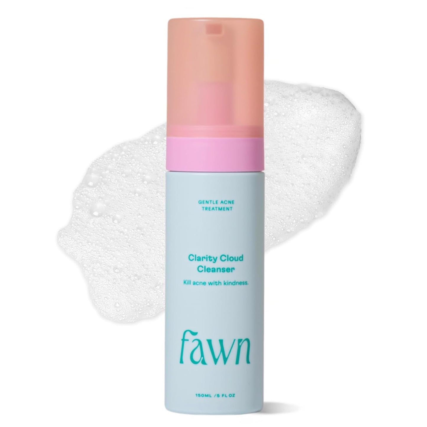 Fawn Clarity Cloud Cleanser, Facial Cleanser with Glycolic Acid and Tea Tree Oil for Teen and Young Skin..