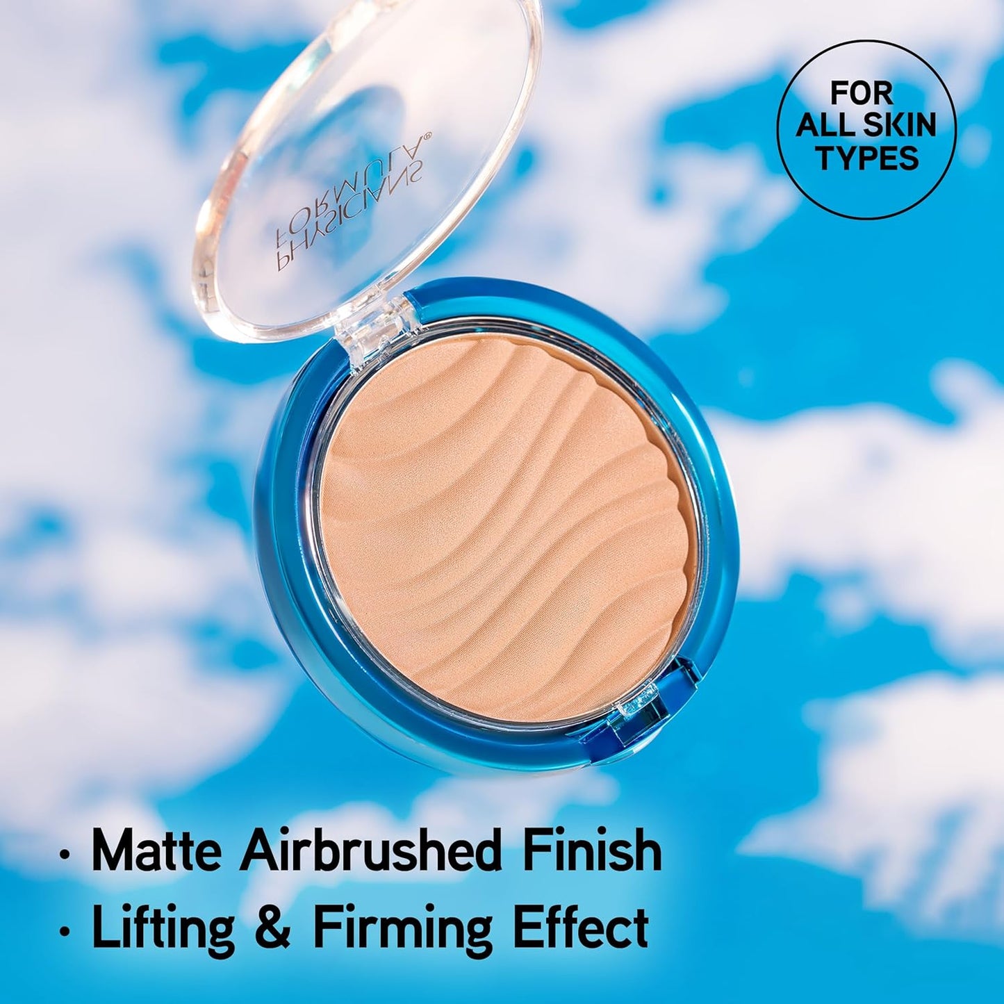 Physicians Formula Mineral Wear Talc-Free Airbrushing Pressed Powder, Full Coverage Mineral Face Powder for Sensitive Skin