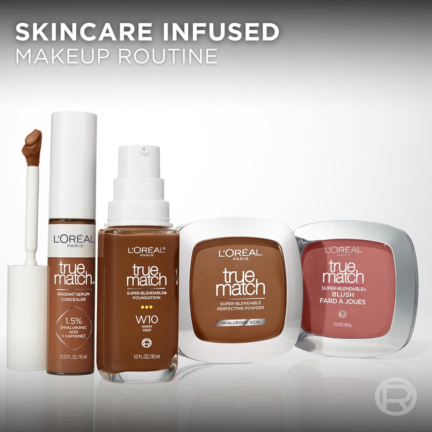 L'Oreal Paris True Match Super-Blendable Foundation, Medium Coverage Liquid Foundation Makeup, N4..