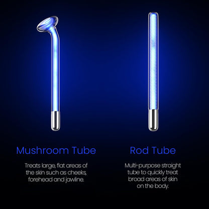 4-Piece Fusion Wand Acessory Set for Nuderma Wands - NuDerma NOT Included - Neon &amp; Argon Fusion Glass applicators..