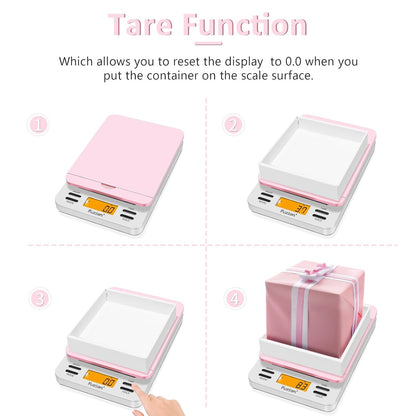 Fuzion Digital Postal Scale, 86lb x 0.1oz Shipping Scale for Packages, Pink