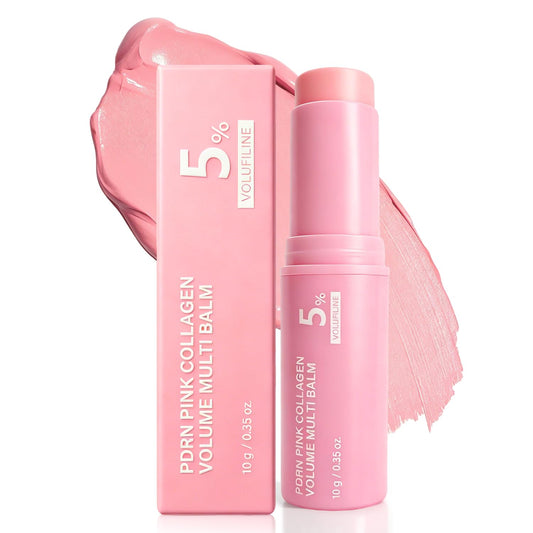 PDRN Pink B12 Collagen Multi Balm Stick, Wrinkle Bounce & Hydrating Multi Balm Stick..