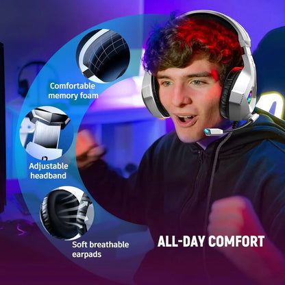 Gaming Headset for PC, Ps4, Ps5, Xbox Headset with 7.1 Surround Sound