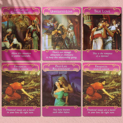 Gayrrnel Tarot Cards Set, 44 Lovers Romance Oracle Cards..