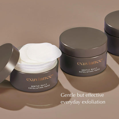 EXUVIANCE Gentle Daily Exfoliating Face Pads | PHA Toner &amp; Resurfacing Pore Pads with Vitamin C & E