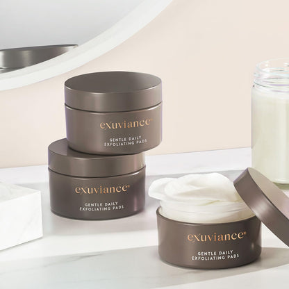 EXUVIANCE Gentle Daily Exfoliating Face Pads | PHA Toner &amp; Resurfacing Pore Pads with Vitamin C & E