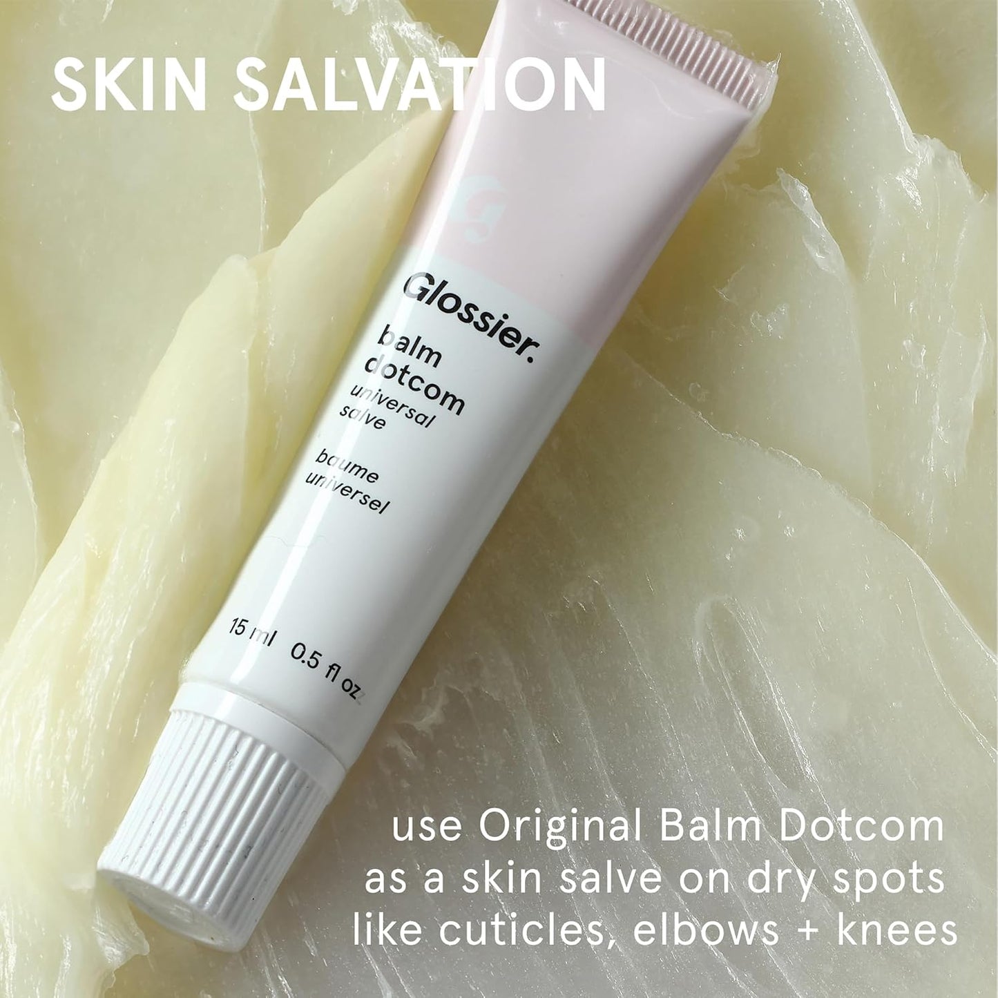 Glossier Balm Dotcom Lip Balm &amp; Universal Salve, Original, Untinted | Up to 12-Hour Moisture, Nourishes Dry Cuticles & Skin..