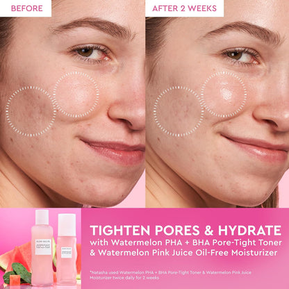 Glow Recipe PHA + BHA Face Toner, Korean Exfoliating Toner for Pores