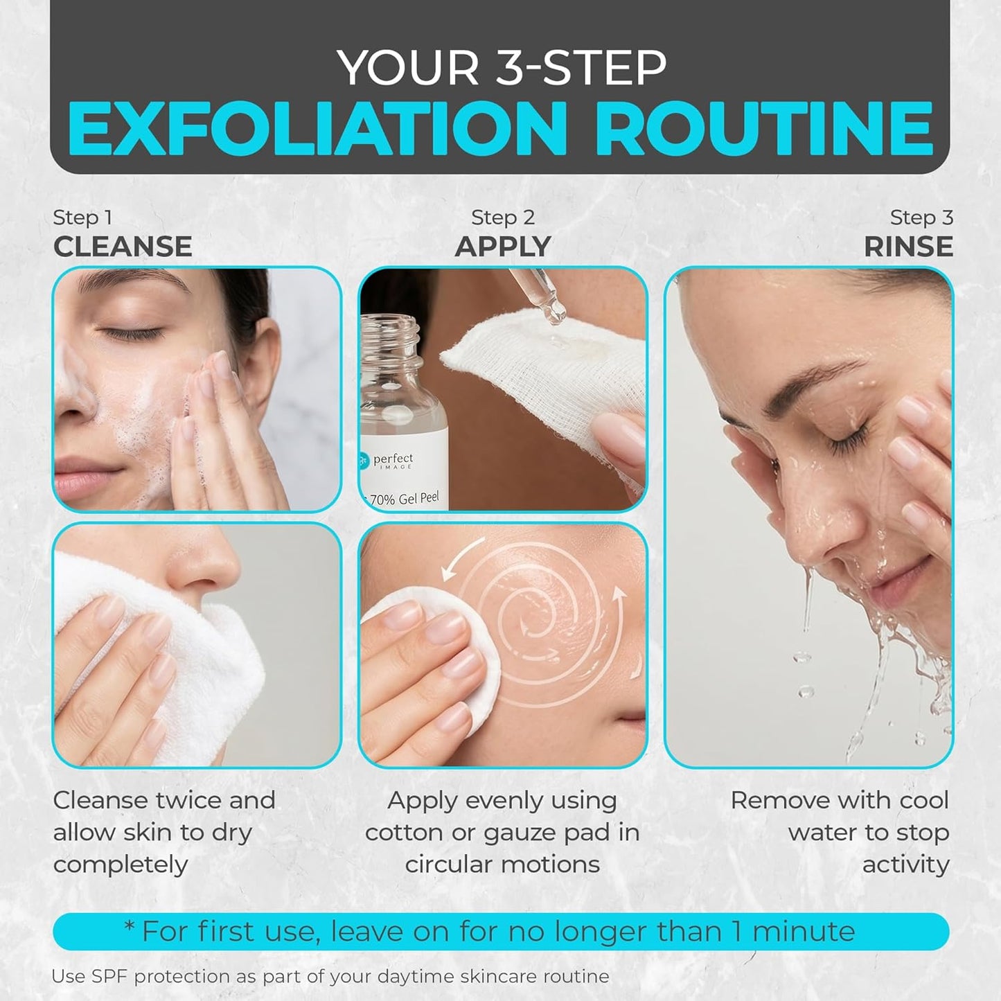Glycolic Gel Peel - Enhanced with Retinol and Green Tea Extract (70% Strength)