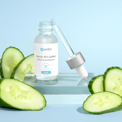Glycolic Gel Peel - Enhanced with Retinol and Green Tea Extract (10% Strength)