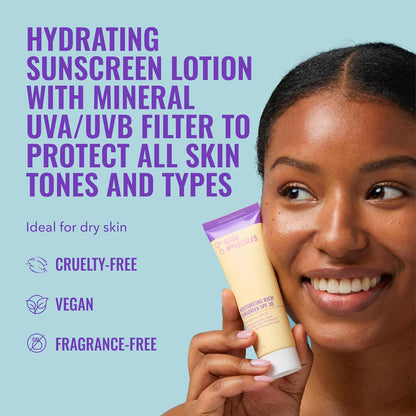 Good Molecules Moisturizing Rich Sunscreen SPF 30 – Mineral Zinc Oxide Face Sunscreen - 50 ml / 1.7 fl oz