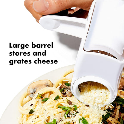 OXO Good Grips Rotary Cheese Grater with Hand Crank, White