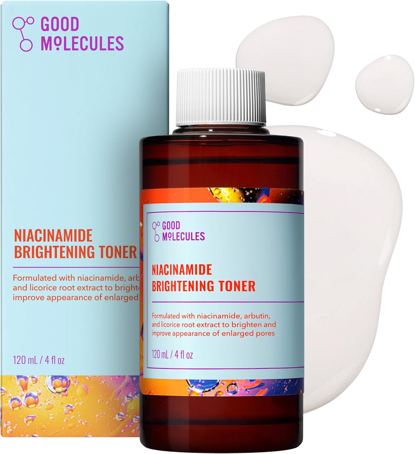 Good Molecules Niacinamide Brightening Toner - Toner for Face with Niacinamide and Arbutin for Skin Tone Balancing..