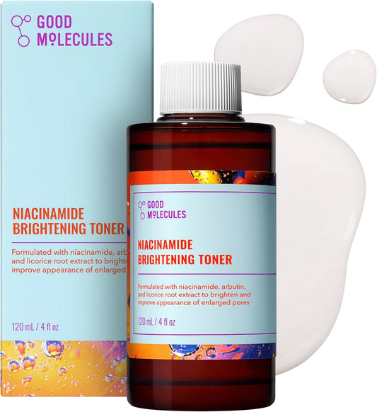 Good Molecules Niacinamide Brightening Toner - Toner for Face with Niacinamide and Arbutin for Skin Tone Balancing..