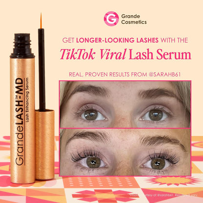 Grande Cosmetics GrandeLASH-MD Lash Enhancing Serum - Peptide & Vitamin Infused Formula..