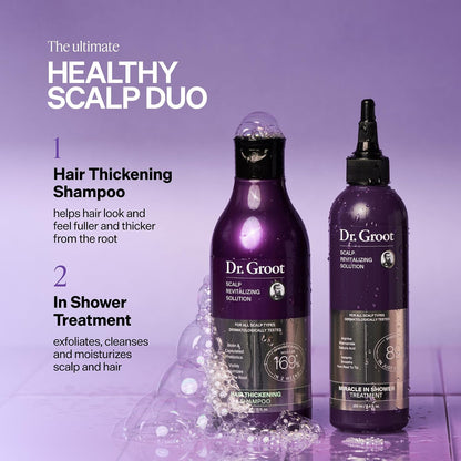 Dr. Groot Hair Thickening Shampoo, Korean Hair Care with Biotin