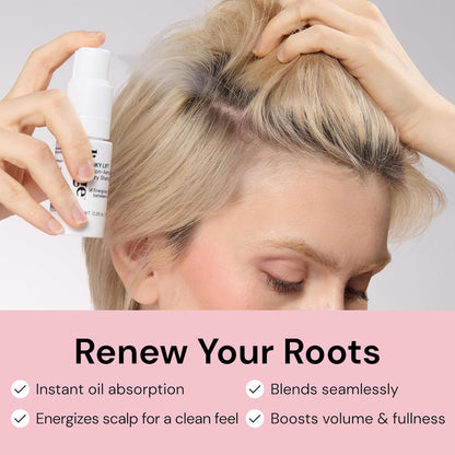 L'ANGE HAIR Sky Lift Non-Aerosol Dry Shampoo Powder | No White Residue | Balances Scalp &amp; Absorbs Excess Oil ..