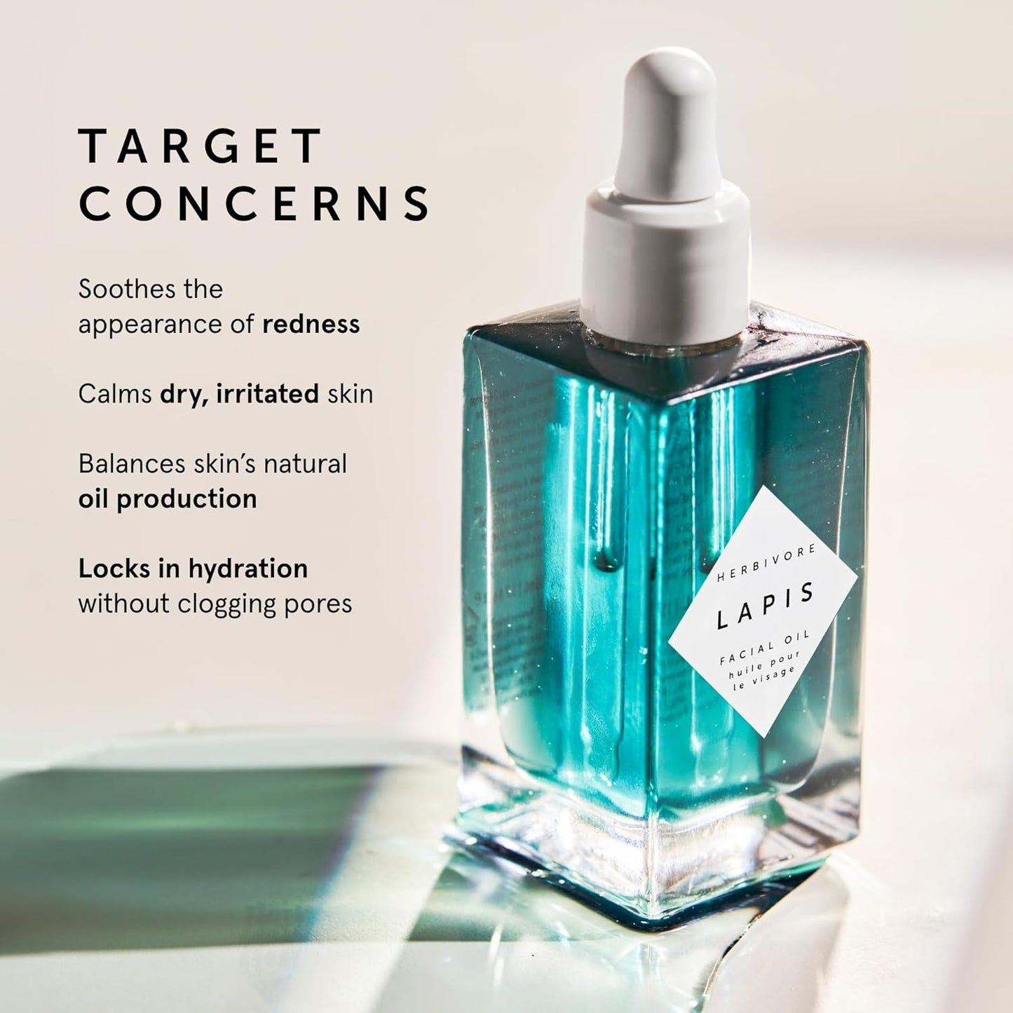 HERBIVORE Lapis Blue Tansy Facial Oil | Skin-Balancing, For Acne Prone Skin