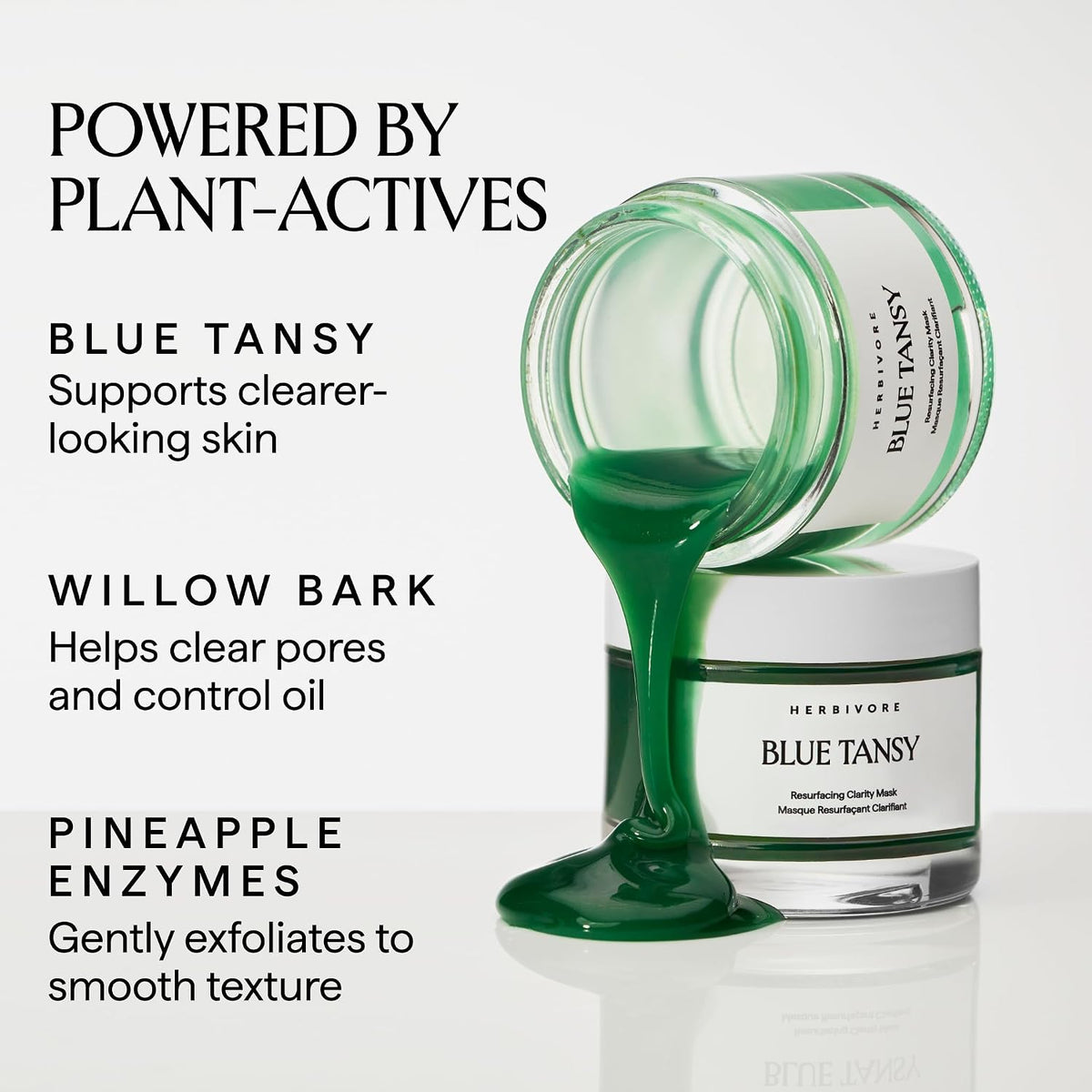 HERBIVORE Blue Tansy BHA &amp; Enzyme Pore Refining Mask - Naturally Clarifies Acne