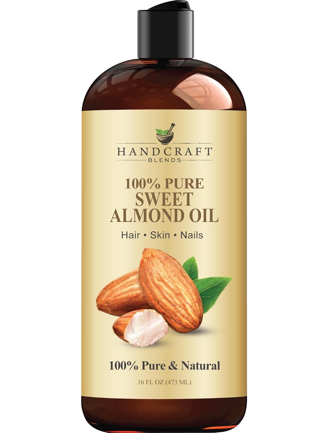 Handcraft Blends Sweet Almond Oil | 100% Pure and Natural | Bath & Body Oil | Premium Grade Carrier Oil..