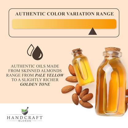 Handcraft Blends Sweet Almond Oil | 100% Pure and Natural | Bath & Body Oil | Premium Grade Carrier Oil..