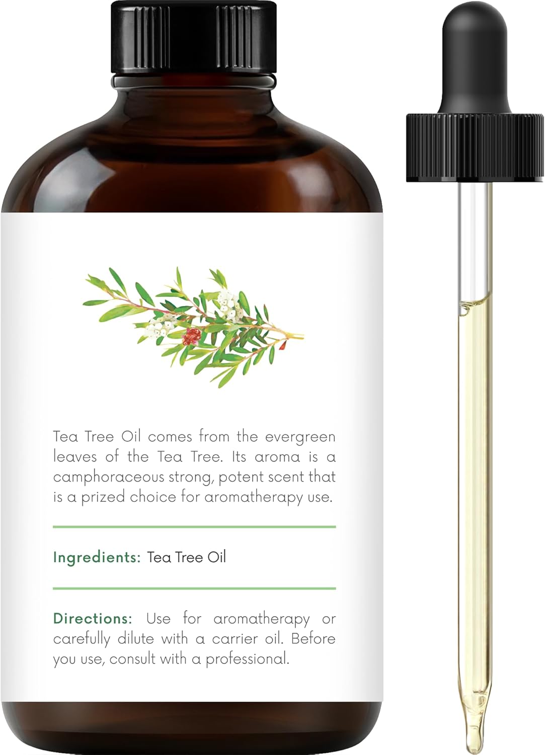 Handcraft Blends Tea Tree Essential Oil – Huge 4 Fl Oz – 100% Pure and Natural – Premium Grade Essential Oil for Diffuser and Aromatherapy..