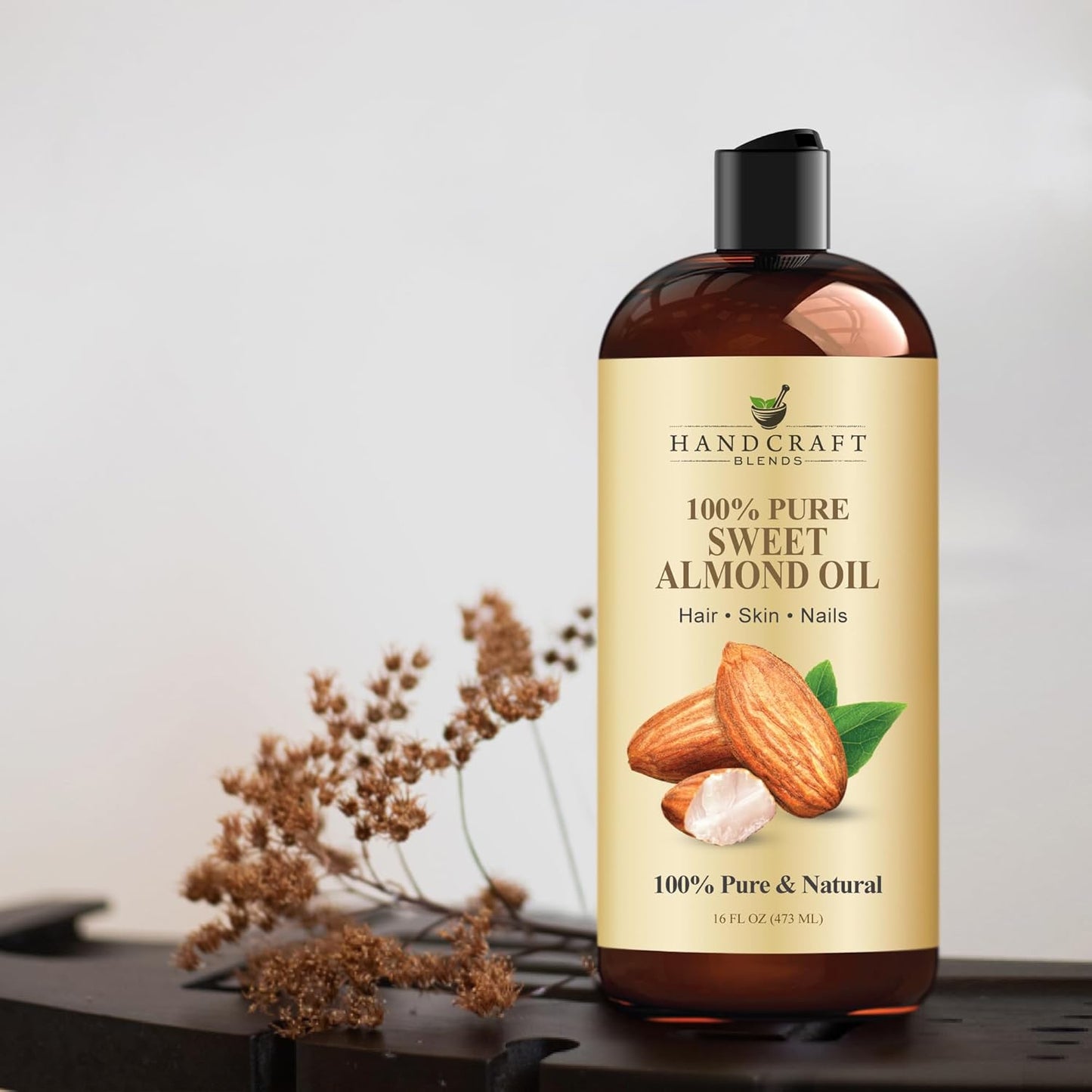Handcraft Blends Sweet Almond Oil | 100% Pure and Natural | Bath & Body Oil | Premium Grade Carrier Oil..