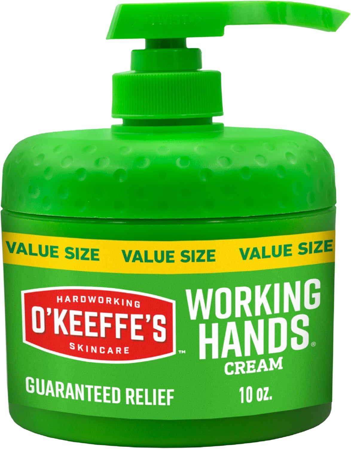 O'Keeffe's Working Hands Hand Cream in a Pumpable Jar for Extreme Dryness – 10oz Pump (1 Pack)..